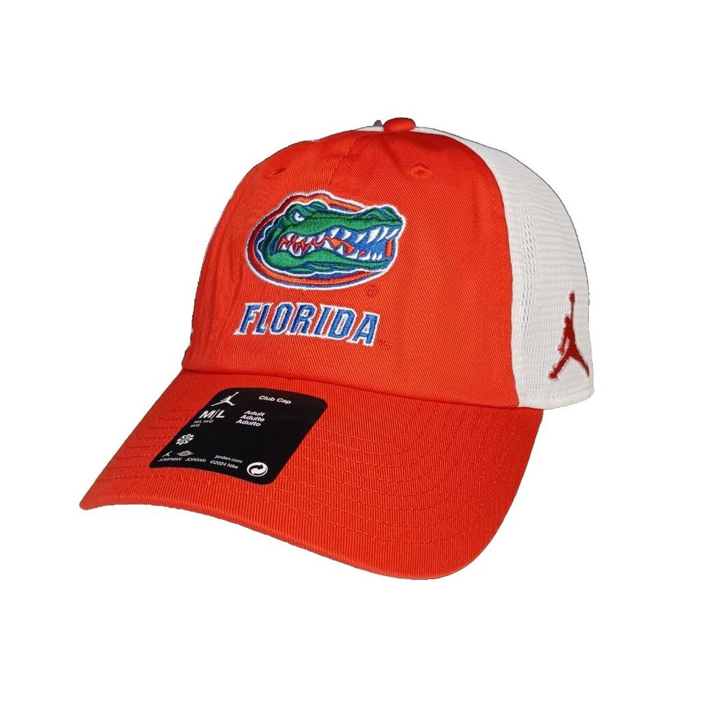 Nike Air Jordan Florida Gators Hat Cap Adjustable Trucker Orange NCAA M/L